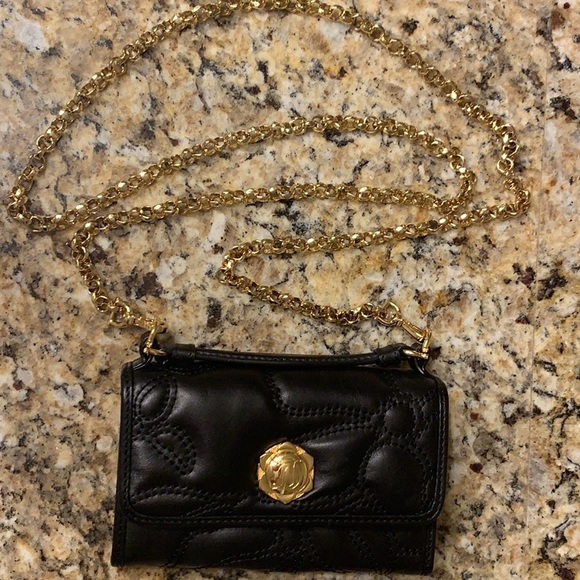 Draper James Handbags - Draper James Black Crossbody with Gold Hardware